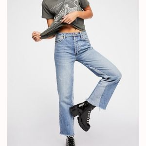 Free People Vintage Crop Straight-Leg Jeans